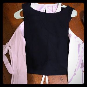 Unique cold-shoulder shirt